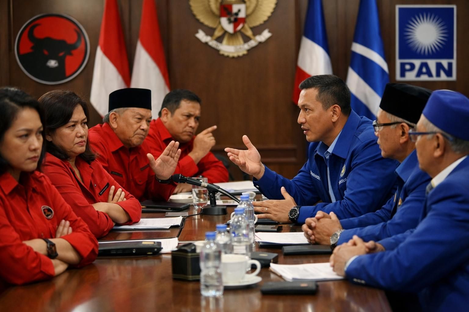 pdip melarang kadernya menggunakan program mbg, sementara pan memberikan tanggapan terkait larangan tersebut dalam berita detiknews.