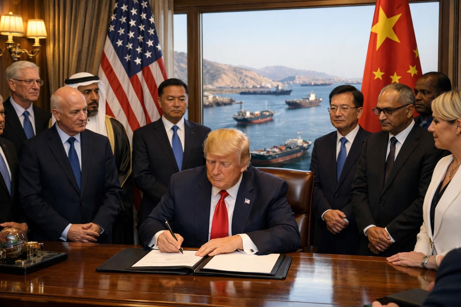 dapatkan berita terbaru tentang presiden trump yang menandatangani pembukaan permanen selat hormuz bagi china dan dunia, hanya di cnbc indonesia.