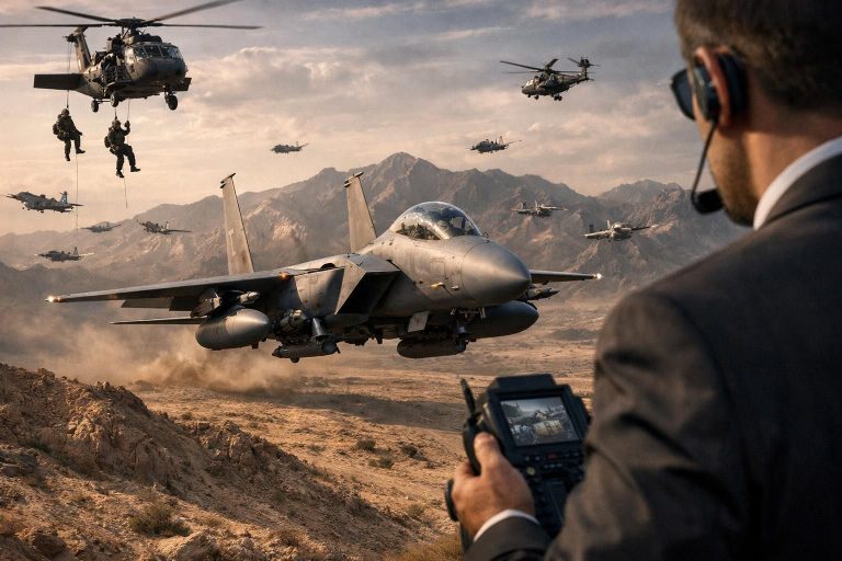 misi dramatis penyelamatan awak f-15 di iran, melibatkan armada puluhan jet tempur dan peran penting intelijen cia dalam operasi berisiko tinggi.