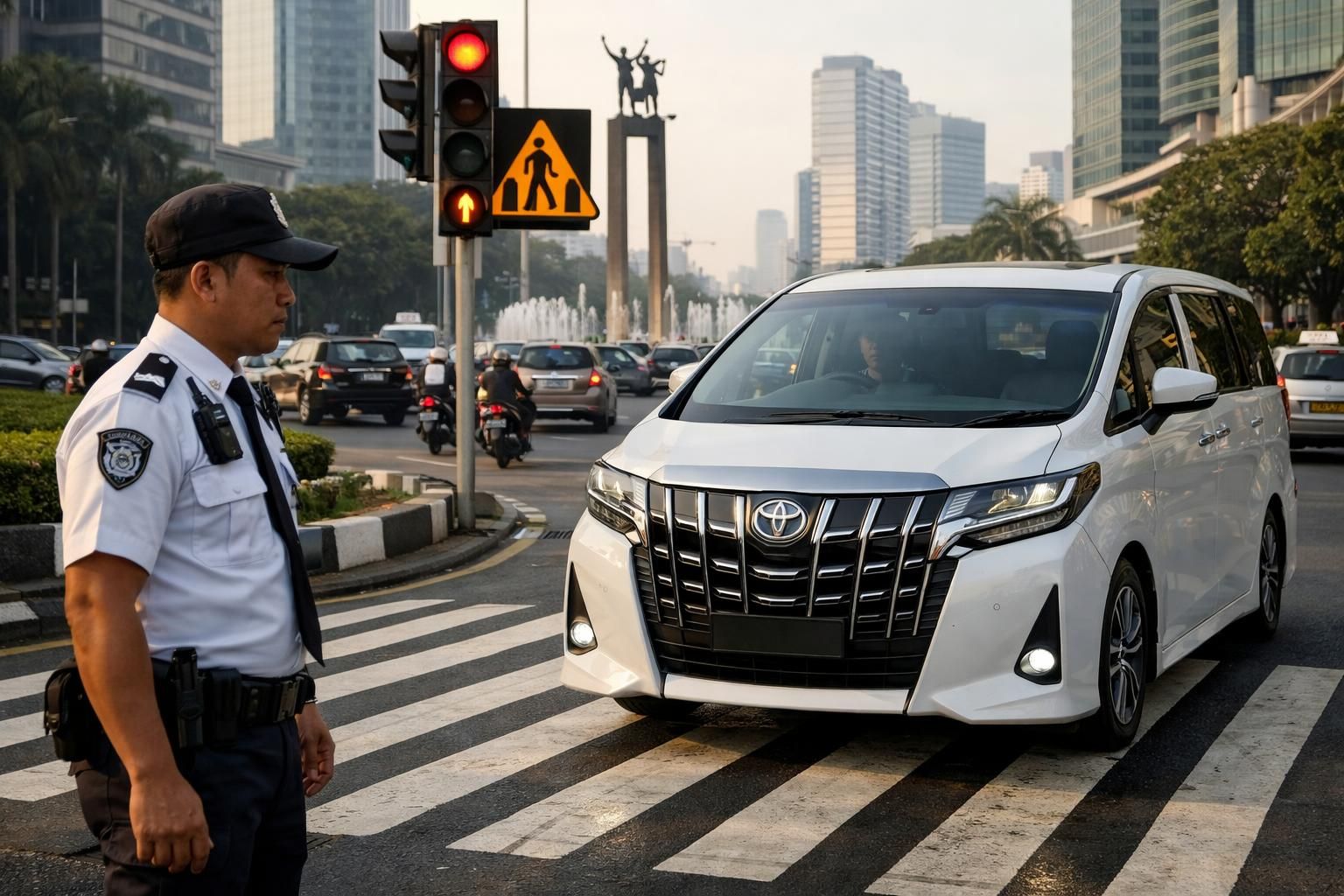 pelajari insiden antara satpam dan alphard di bundaran hi serta aturan khusus pelican crossing yang wajib dipahami untuk keselamatan bersama.