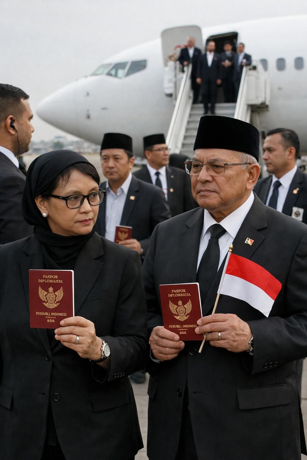 kementerian luar negeri indonesia merespons kritik terkait kehadiran menlu dan ketua mpr dalam pemakaman khamenei, menegaskan komitmen diplomasi dan penghormatan antar negara.