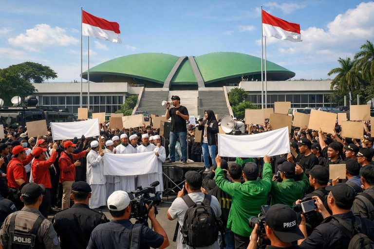 informasi lengkap tentang demo 27 agustus di dpr, termasuk jadwal acara dan tuntutan dari 4 kelompok massa yang berpartisipasi. ikuti perkembangan terbaru hanya di afu.id.