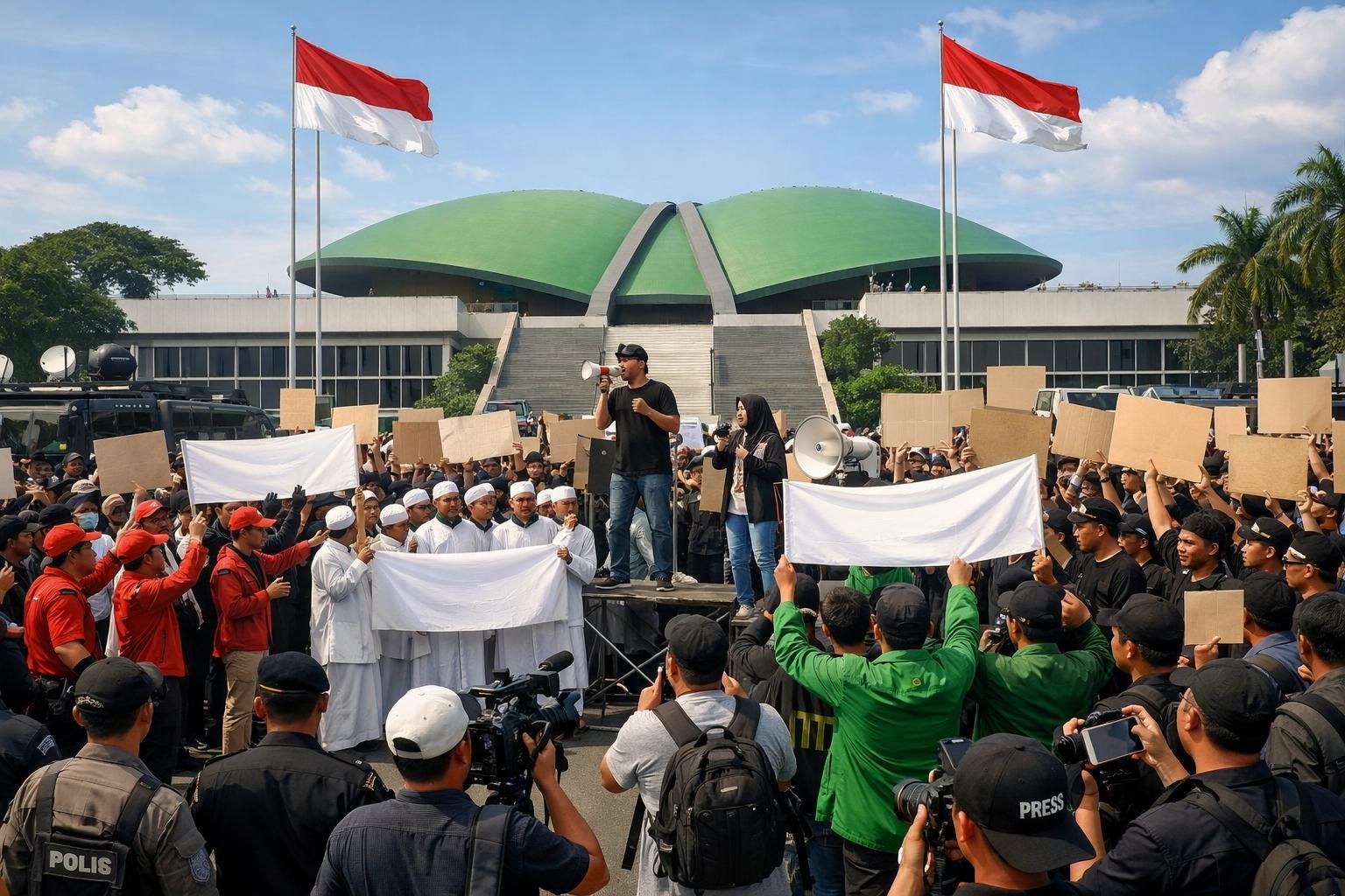informasi lengkap tentang demo 27 agustus di dpr, termasuk jadwal acara dan tuntutan dari 4 kelompok massa yang berpartisipasi. ikuti perkembangan terbaru hanya di afu.id.