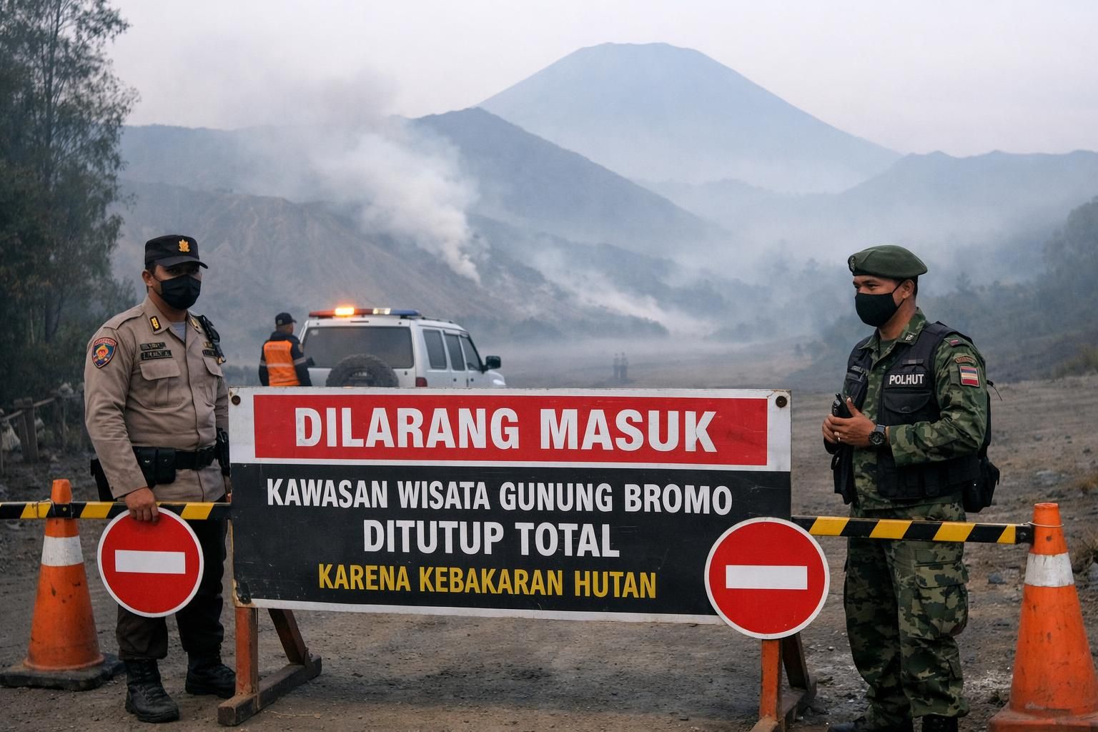 gunung bromo ditutup sementara akibat kebakaran hutan. wisatawan yang sudah membeli tiket dapat mengajukan pengembalian dana. dapatkan informasi lengkapnya di detiknews.