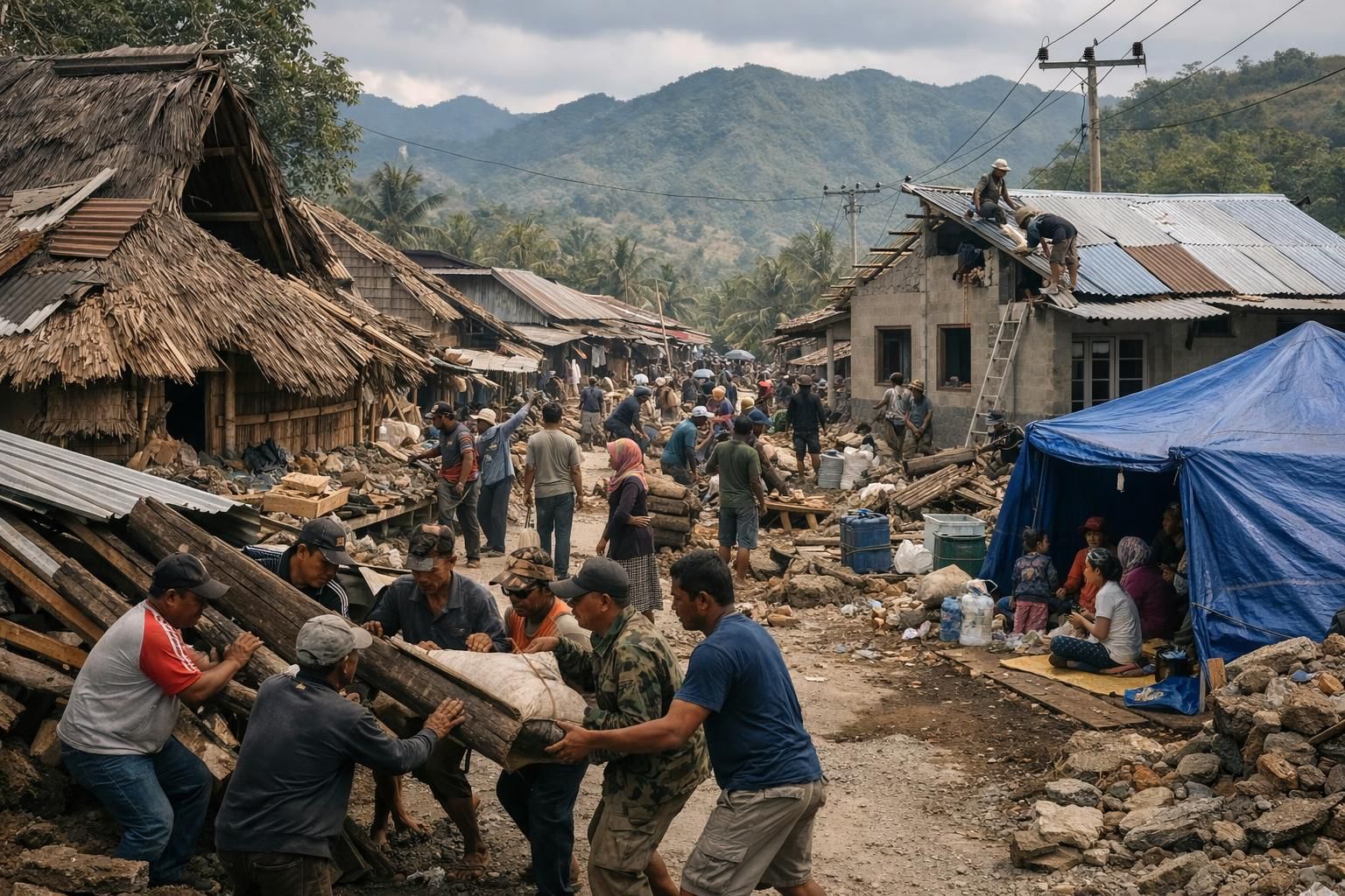 korban gempa di nusa tenggara timur menerima bantuan perbaikan rumah senilai rp 15-30 juta untuk mendukung pemulihan dan memperbaiki tempat tinggal mereka yang terdampak.