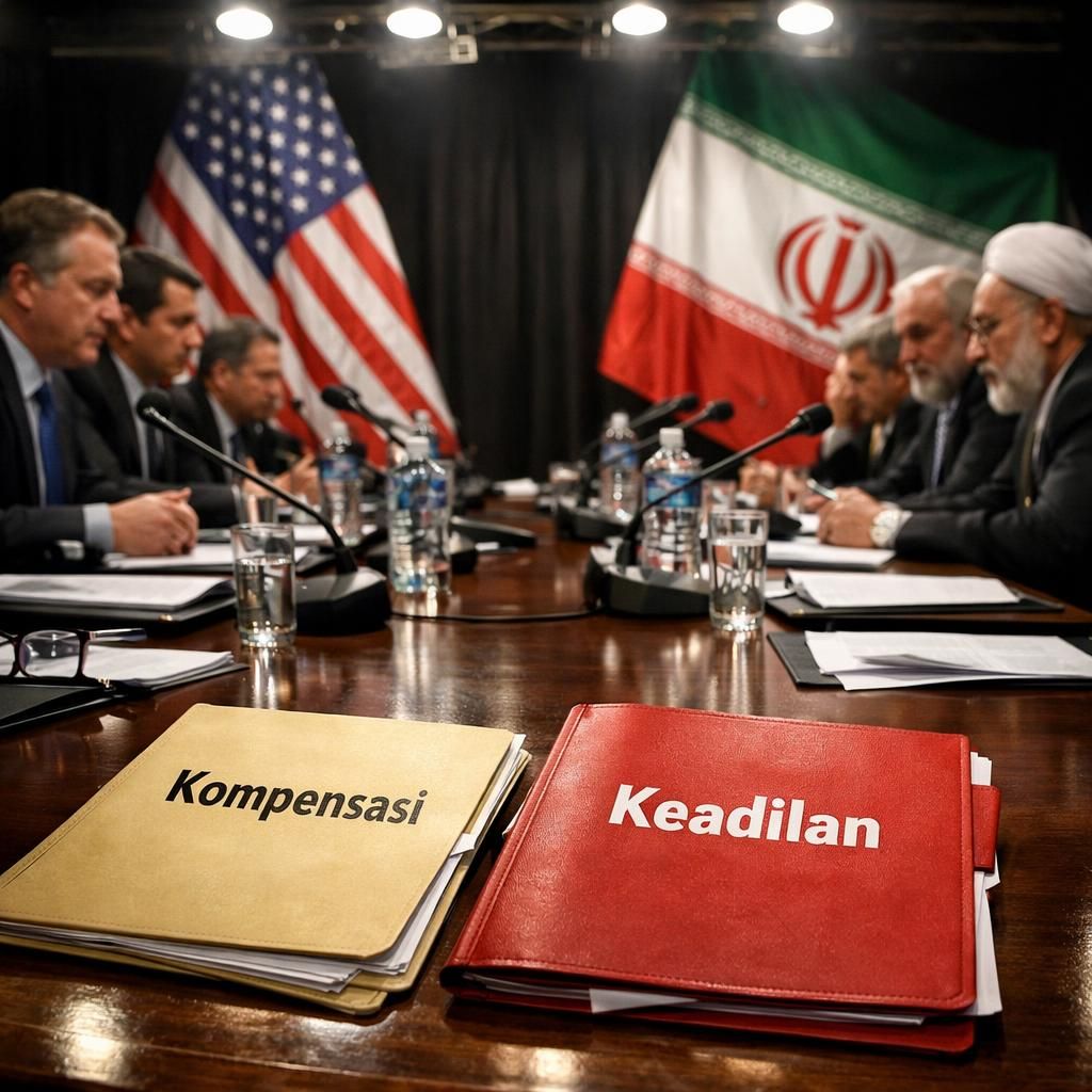 trump menuntut iran untuk membayar ganti rugi atas semua korban yang tewas, menegaskan tanggung jawab dan keadilan bagi keluarga korban.