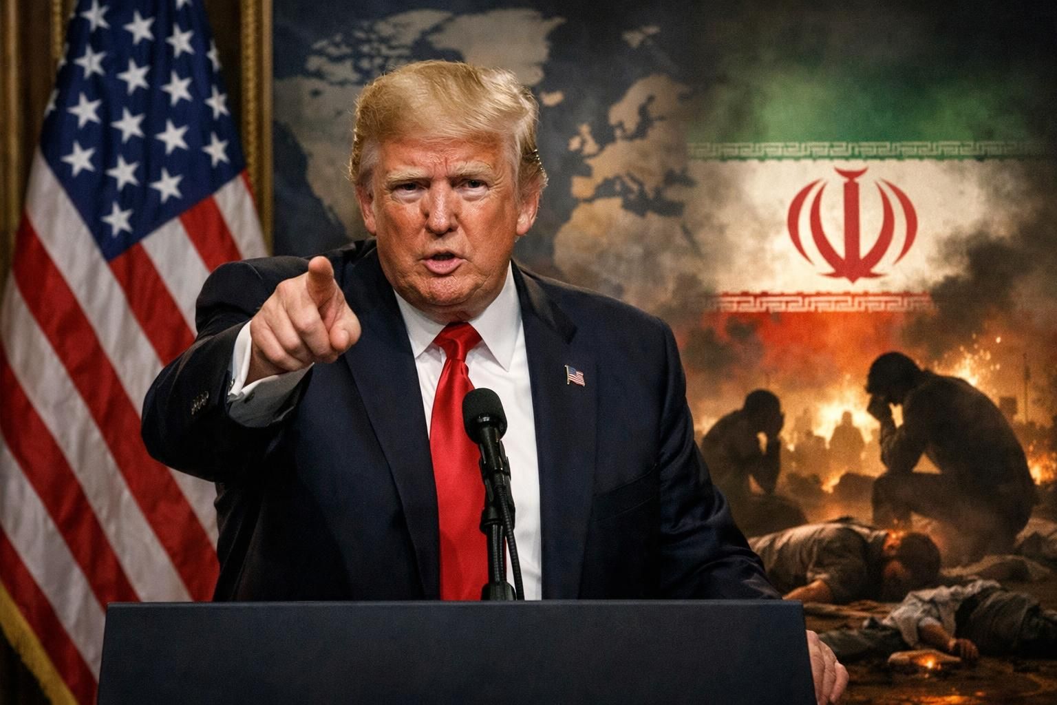 trump menuntut iran untuk membayar ganti rugi atas semua korban yang tewas, menegaskan tanggung jawab iran dalam insiden terkait.